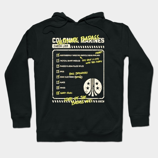 Ultimate Badass Checklist Original Aesthetic Tribute 〶 Hoodie by Terahertz'Cloth